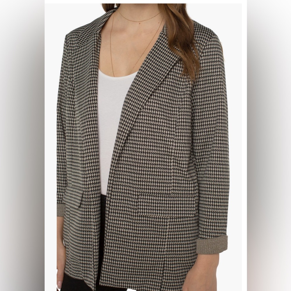 Liverpool Houndstooth Blazer - Size L - Like New